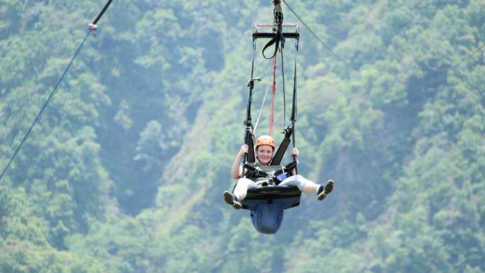Zip Lining in NEpal